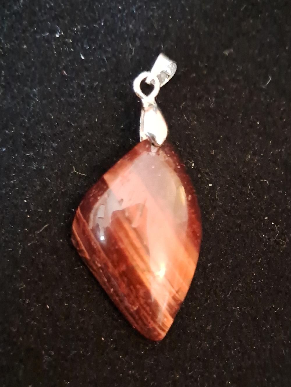 Natural Tiger's Eye Pendant .925